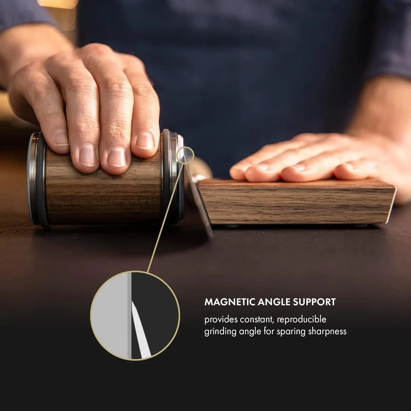 Knife rolling sharpener