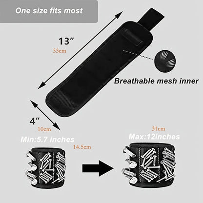 Magnetic wristband tool